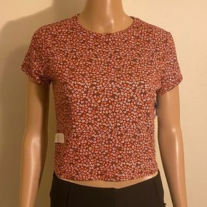 Arizona Jean Co Short Sleeve Crop Top